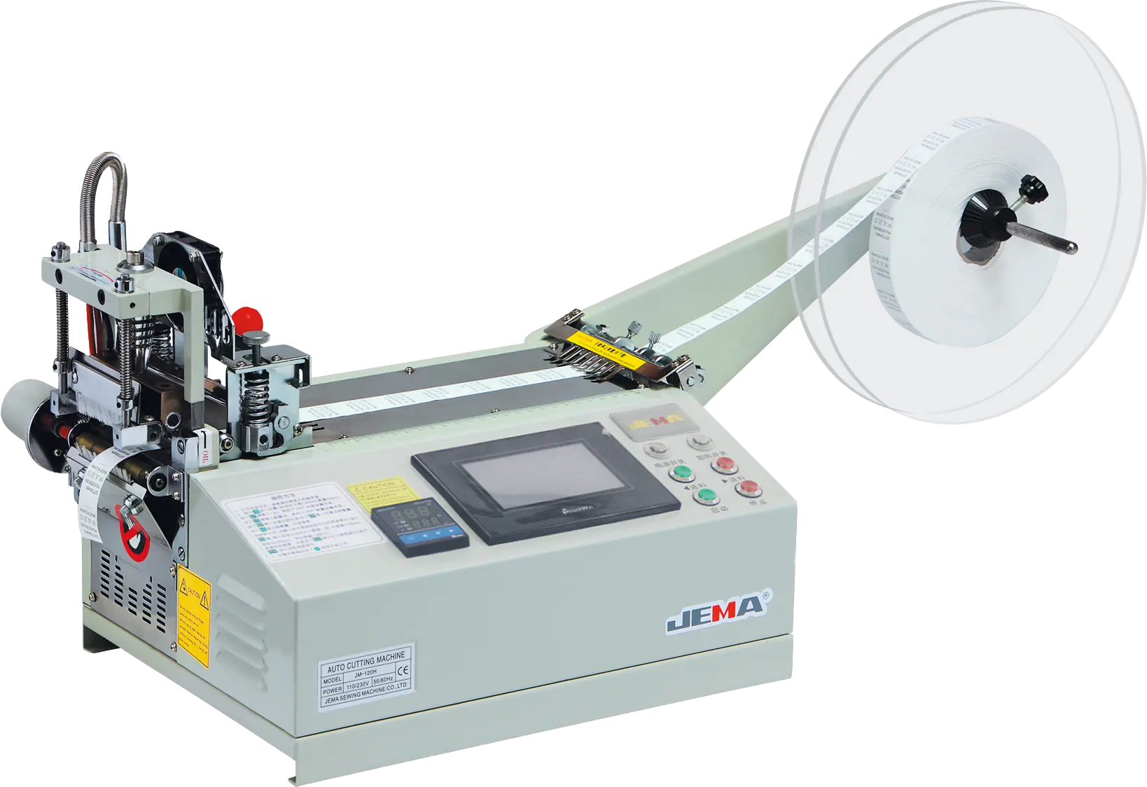 JEMA Elastic Tape Cutting Machine For Various Fabric Processing